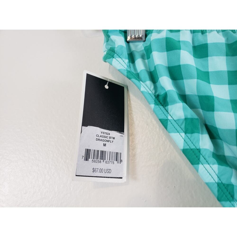 (JL) Y2K Juicy Couture Swim Womens Bikini Bottoms Size M Aqua Plaid - Picture 4 of 5